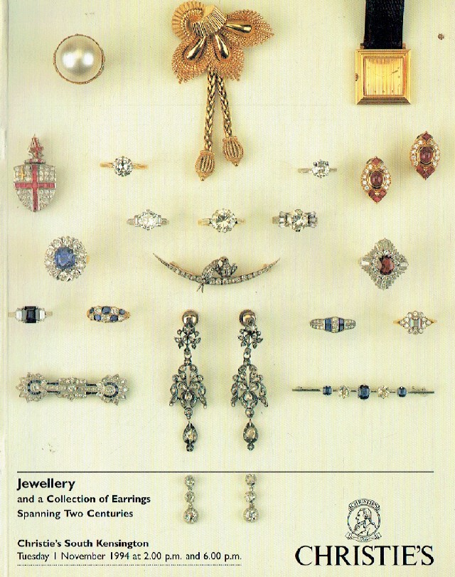 Christies November 1994 Jewellery & Collection of Earrings