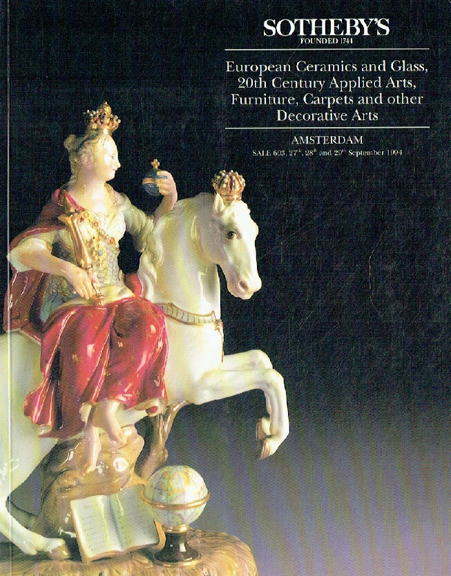 Sothebys September 1994 European Ceramics, Furniture, Carpets (Digital only)