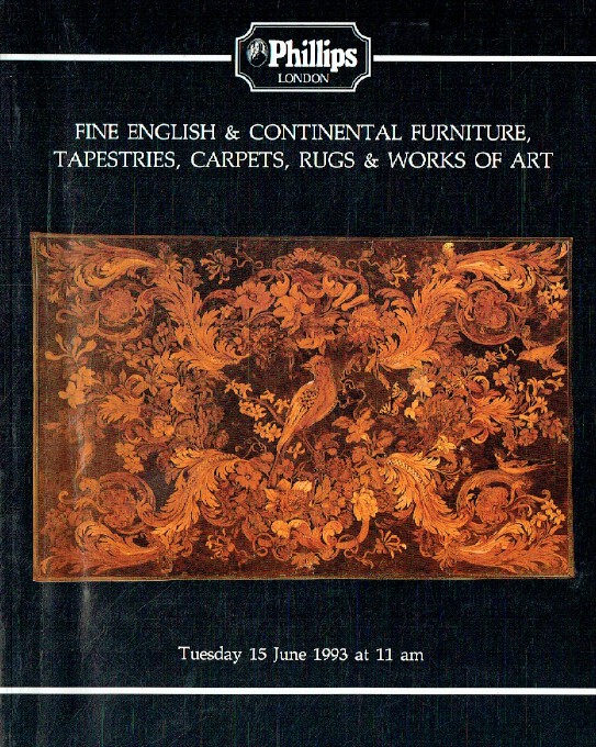 Phillips June 1993 English & Continental Furniture, Tapestries, Carpets & Rugs