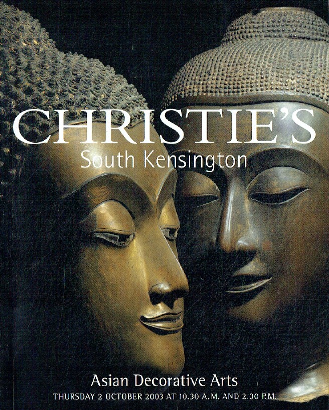 Christies October 2003 Asian Decorative Arts