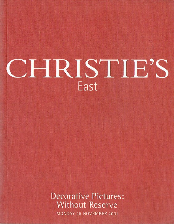 Christies November 2001 Decorative Pictures: Without Reserve