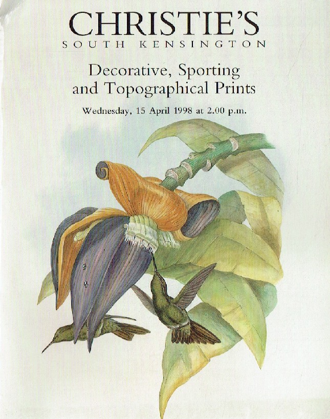 Christies April 1998 Decorative, Sporting & Topographical Prints