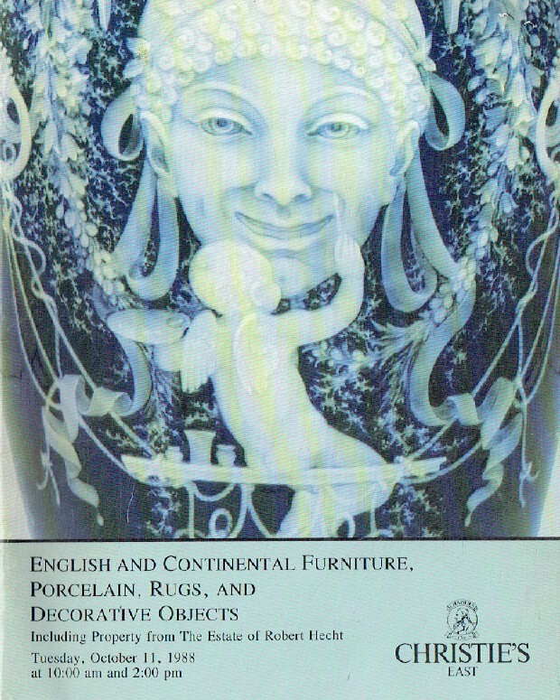 Christies October 1988 English & Continental Furniture, Porcelain, Rugs and Deco