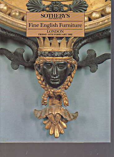 Sothebys 1992 Fine English Furniture