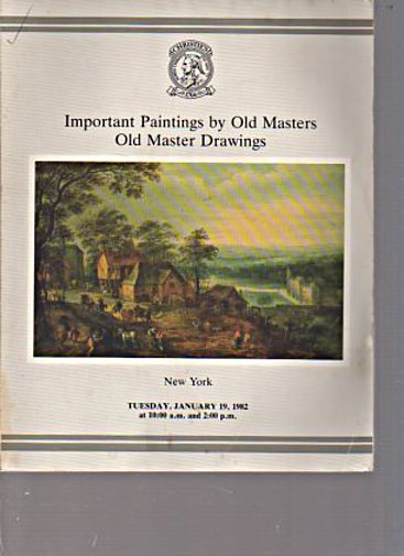 Christies 1982 Important Paintings, Drawings by Old Masters