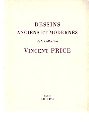 Drouot 1994 Vincent Price Collection of Old Master Drawings