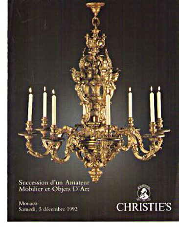 Christies 1992 Private Collection French Furniture