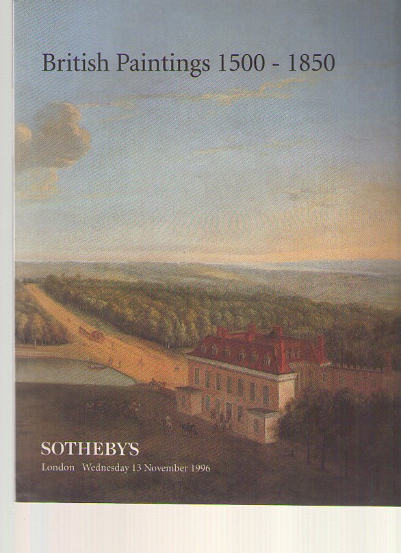 Sothebys 1996 British Paintings 1500 - 1850