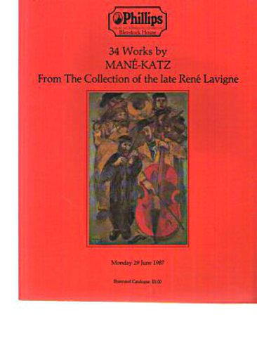 Phillips 1987 Lavigne Colllection 34 Works by Mané-Katz Phillips 1987 Lavigne Colllection 34 Works by Mané-Katz