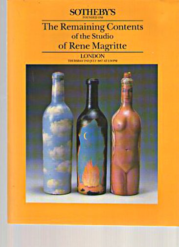 Sothebys 1987 Contents of the Studio of Rene Magritte