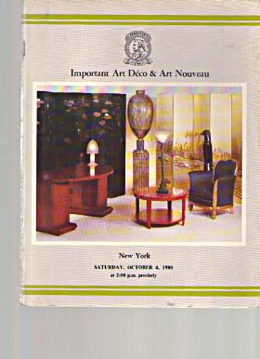 Christies 1980 Important Art Nouveau and Art Deco