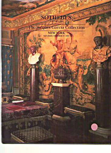 Sothebys 1990 The Jacques Garcia Collection, French Furniture (Digital only)