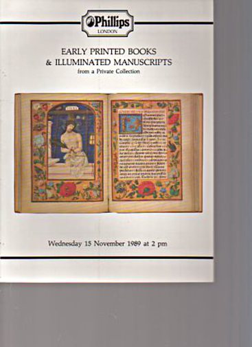 Phillips 1989 Early Printed Books, Manuscripts Phillips 1989 Early Printed Books, Manuscripts