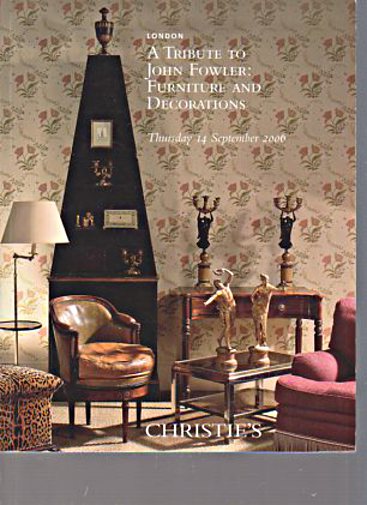 Christies 2006 Tribute to John Fowler Furniture & Decorations