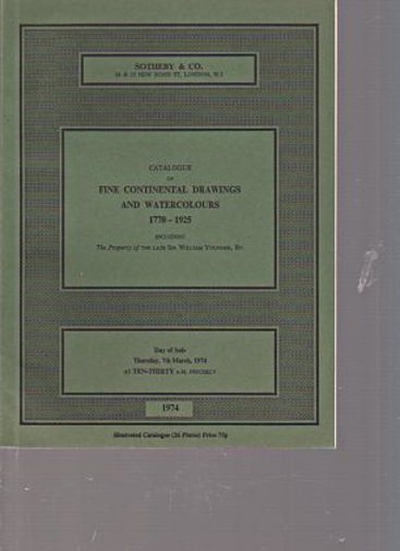 Sothebys 1974 Fine Continental Drawings 1770-1925