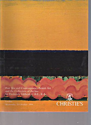 Christies 1994 Post-War & Contemporary British Art, Gibberd Coll