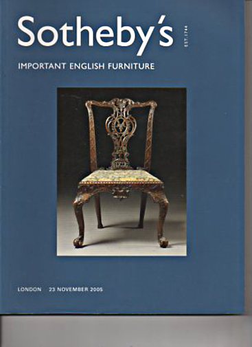 Sothebys 2005 Important English Furniture