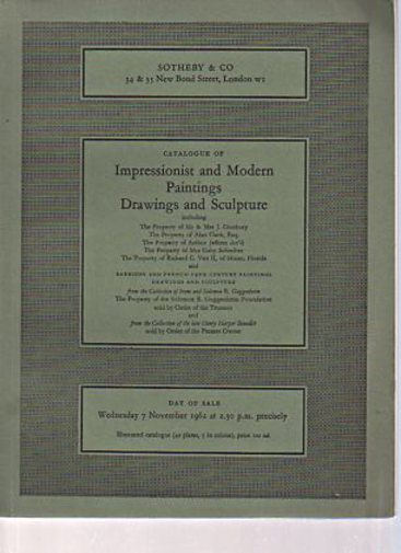 Sothebys 1962 Impressionist & Modern Paintings & Drawings