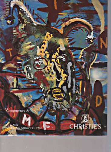 Christies February 1993 Contemporary Art