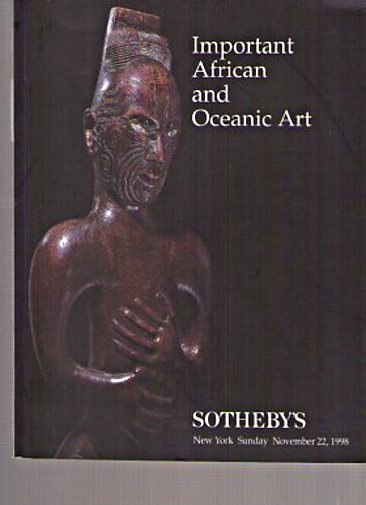 Sothebys November 1998 Important African & Oceanic Art (Digital Only)