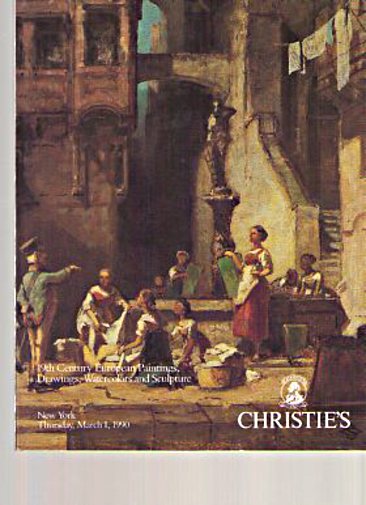 Christies March 1990 19th C European Paintings, Drawings, Watercolors