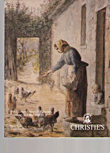 Christies 1991 19th Century European Paintings, Watercolors