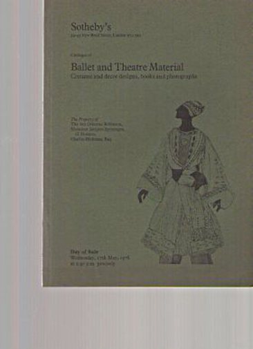 Sothebys 1978 Ballet & Theatre Material