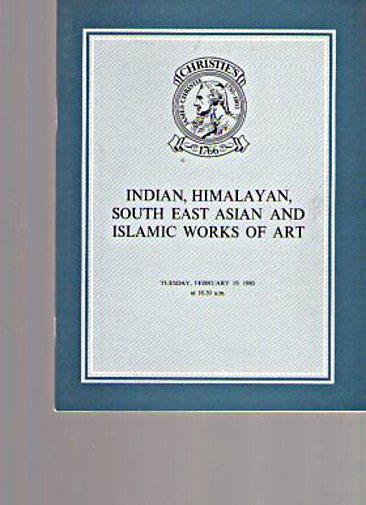 Christies February 1980 Indian, Himalayan, South-East Asian Islamic Works of Art