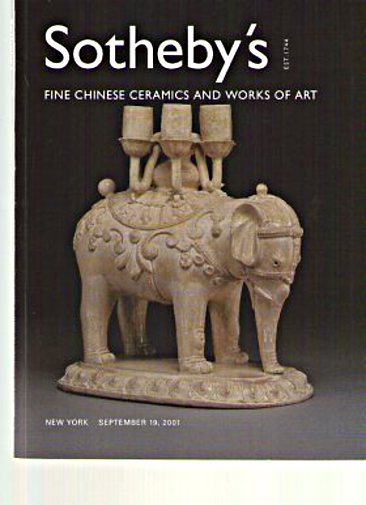 Sothebys September 2001 Fine Chinese Ceramics & Works of Art