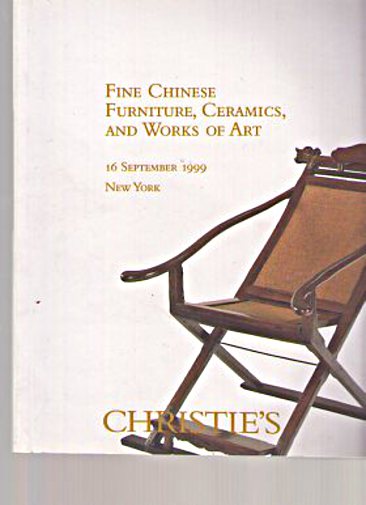 Christies 1999 Fine Chinese Furniture, Ceramics & Works of Art (Digital only)