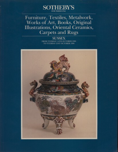 Sothebys 1986 Furniture, Textiles, Metalwork, Works of Art