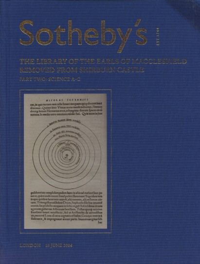 Sothebys 2004 Library of the Earls of Macclesfield Pt II Science