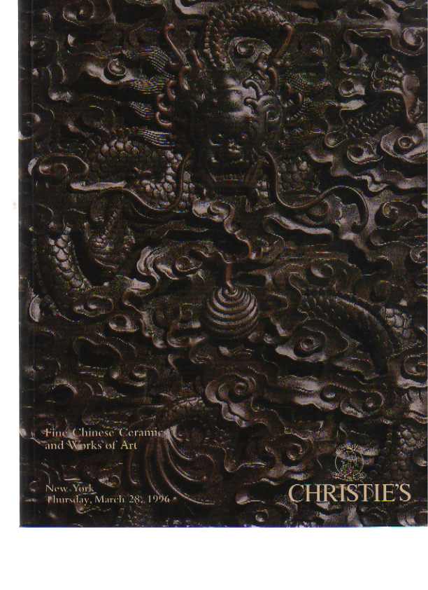 Christies 1996 Fine Chinese Ceramics and Works of Art