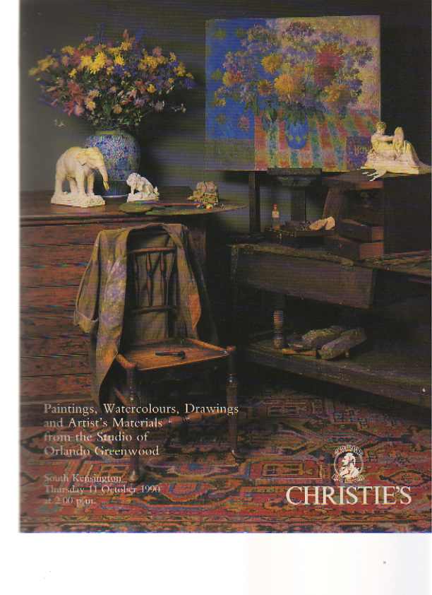 Christies 1990 Greenwood Paintings Watercolours Drawings