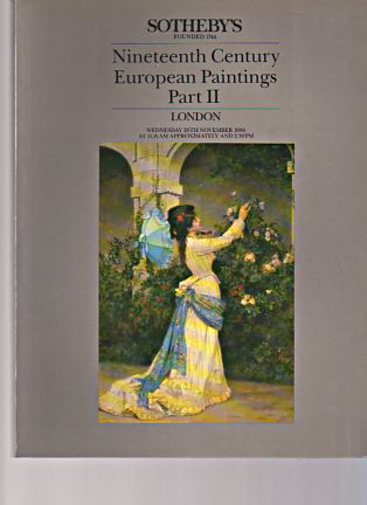 Sothebys 1986 Nineteenth Century European Paintings Part II