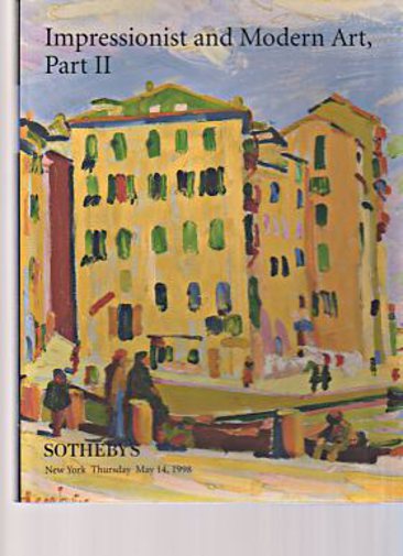 Sothebys 1998 Impressionist & Modern Art , Part II (Digital Only)