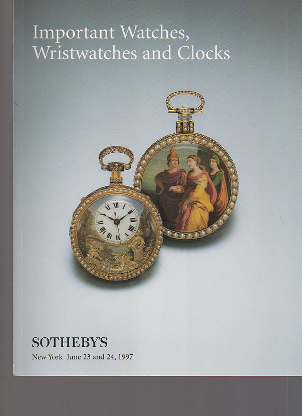 Sothebys 1997 Important Watches, Wristwatches & Clocks (Digital Only)