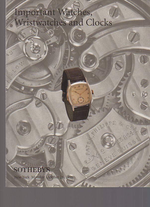 Sothebys 1996 Important Watches, Wristwatches & Clocks (Digital Only)