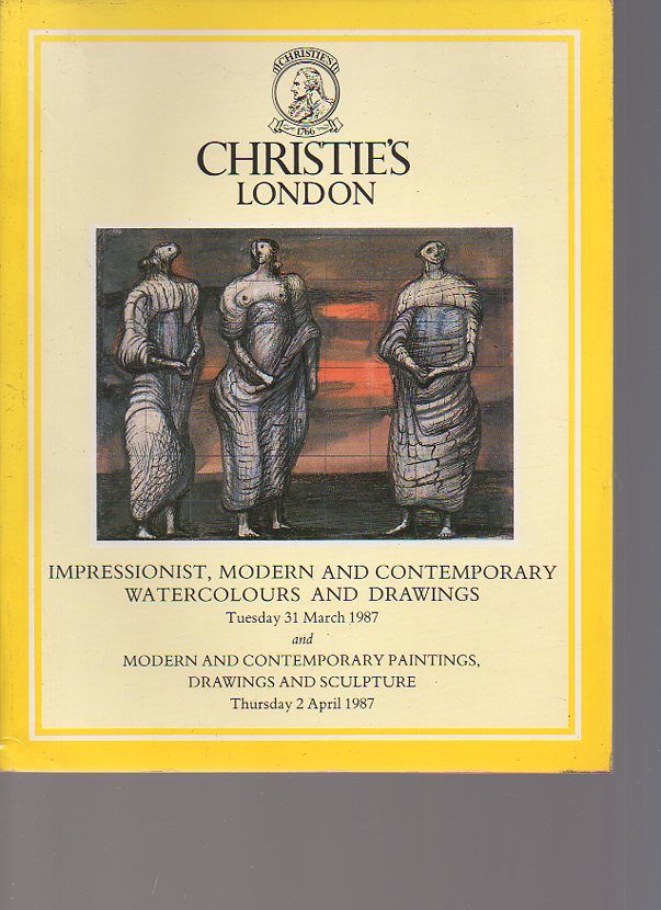 Christies 1987 Impressionist & Modern Drawings & Watercolors