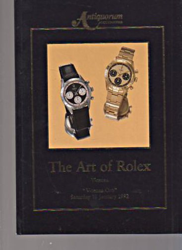 Antiquorum 1992 The Art of Rolex