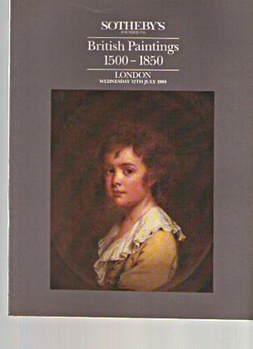 Sothebys 1989 British Paintings 1500 - 1850 (Digital only)