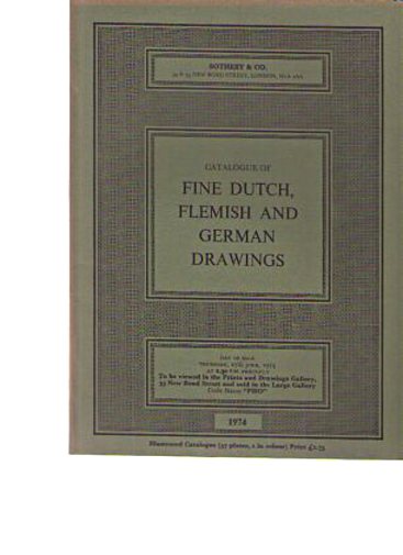 Sothebys 1974 Fine Dutch Flemish & German Drawings