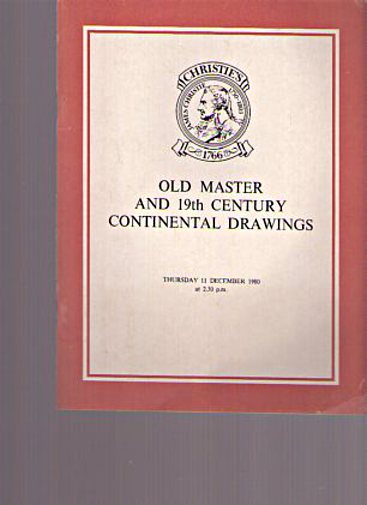 Christies December 1980 Old Master & 19th Century Continental Drawings