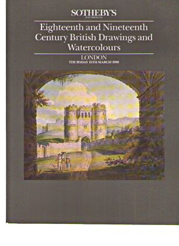 Sothebys 1990 18th & 19th C British Drawings & Watercolours