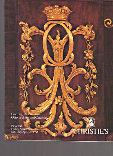 Christies 1991 Fine English Furniture, Objects of Art & Ceramics (Digital Only)