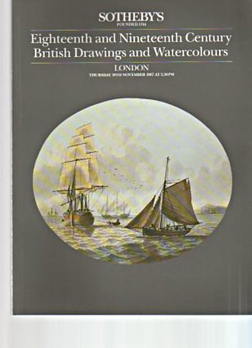 Sothebys 1987 18th & 19th C British Drawings & Watercolours