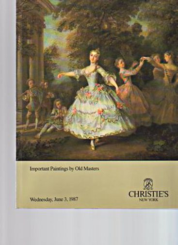 Christies 1987 Important Paintings by Old Masters