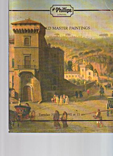 Phillips March 1992 Fine Old Master Paintings (Digital only)