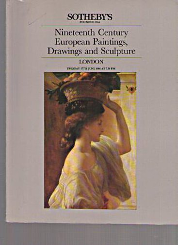 Sothebys 1986 19th C European Paintings, Drawings, Sculpture