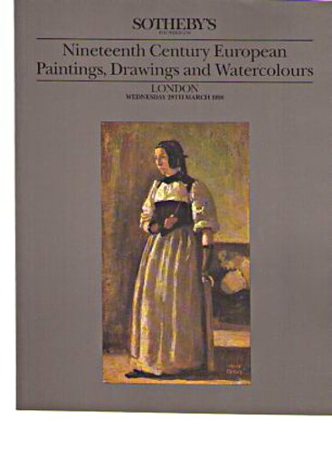 Sothebys 1990 19th Century European Paintings, Watercolours